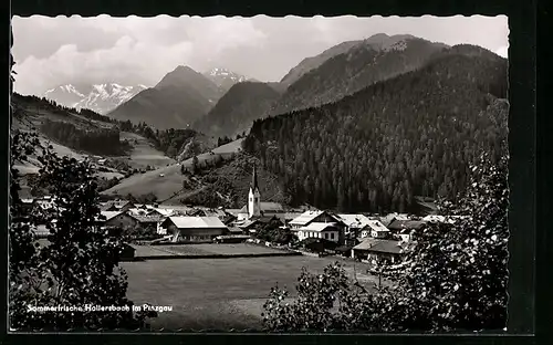 AK Hollersbach i. Pinzgau, Ortsansicht mit Kirche