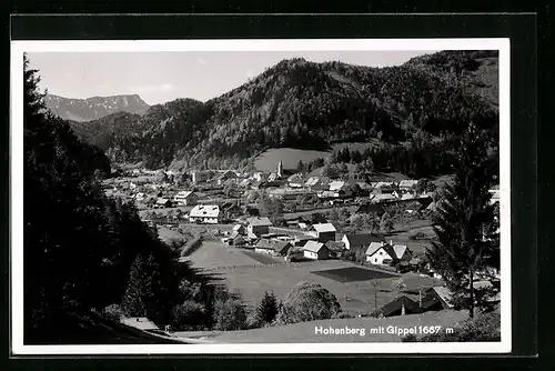 AK Hohenberg, Ortsansicht mit Gippel