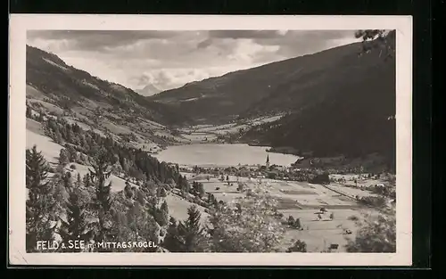 AK Feld a. See, Ortsansicht gegen Mittagskogel