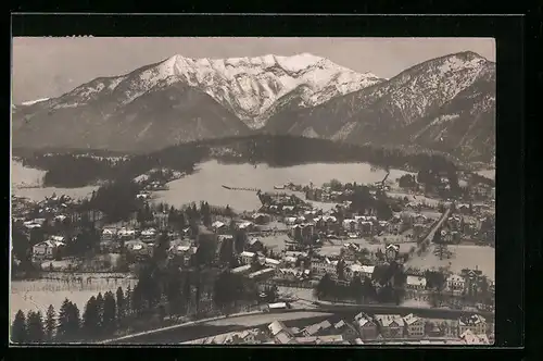 AK Bad Ischl, Ortsansicht im Winter