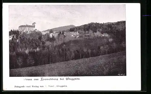 AK Kranichberg bei Gloggnitz, Blick auf den Ort