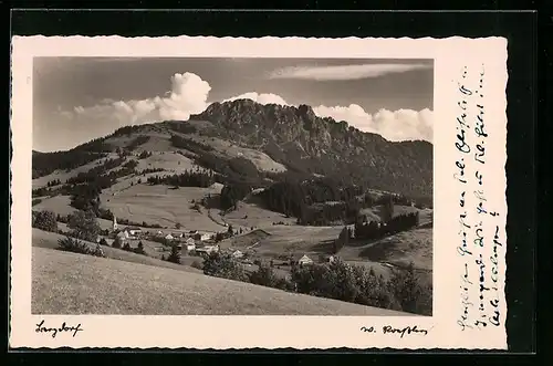 AK Jungholz, Panoramablick von der Bergwiese aus gesehen