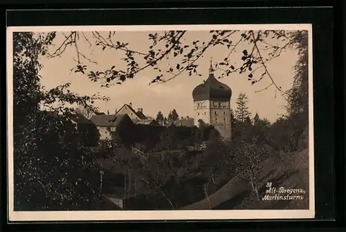 AK Bregenz, Blick zum Martinsturm