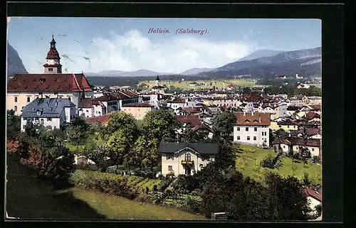 AK Hallein, Teilansicht der Stadt