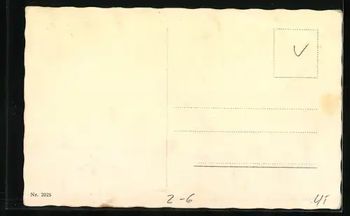 AK Junges Liebespaar in einem Ruderboot, Briefmarkensprache