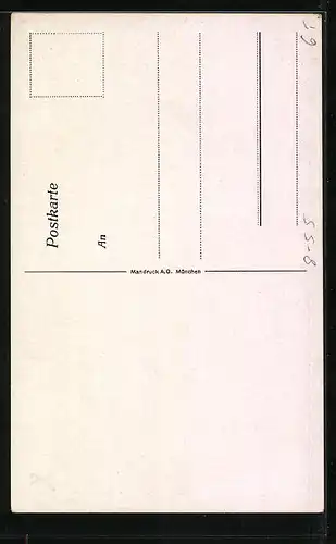 Künstler-AK München, AG Paulanerbräu, Salvatorbrauerei und Thomasbräu, Historie vom Salvator, Brauerei-Werbung