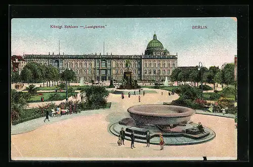 AK Berlin, Schloss, vom Lustgarten gesehen