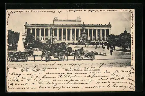 AK Berlin, Lustgarten und Königl. Museum