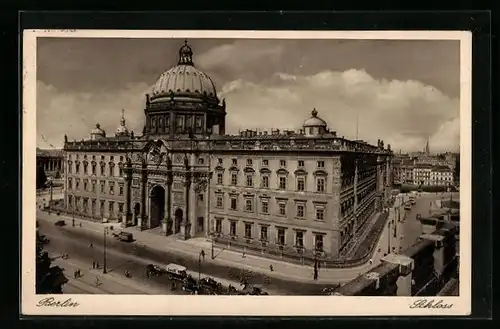 AK Berlin, Schloss aus der Vogelschau