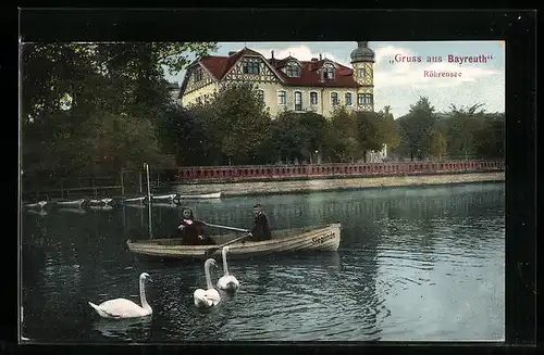 AK Bayreuth, Bootspartie auf dem Röhrensee