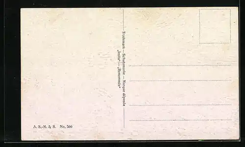 Ölgemälde-Imitations-AK Imita / A.S.-M. Leipzig Nr. 566: Bauernpaar abends auf dem Heimweg