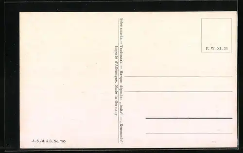 Ölgemälde-Imitations-AK Imita / A.S.-M. Leipzig Nr. 705: Landschaft mit Bäumen