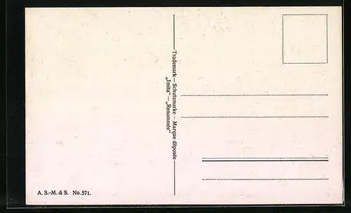 Ölgemälde-Imitations-AK Imita / A.S.-M. Leipzig Nr. 571: Frau sitzt an der Kochstelle