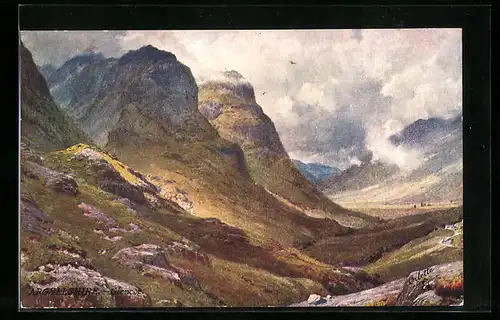 Künstler-AK Raphael Tuck & Sons Nr. 7345: Argyllshire, Glencoe