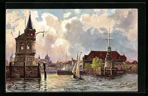 Künstler-AK Raphael Tuck & Sons Nr. 685 B: Konstanz, Hafen