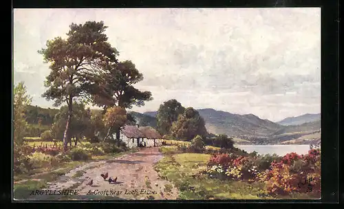 Künstler-AK Raphael Tuck & Sons Nr. 7345: Argyllshire, A Croft near Loch Etive