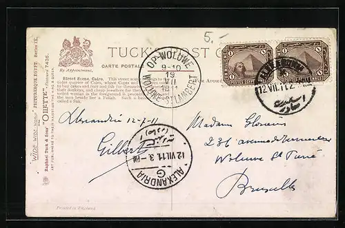 Künstler-AK Raphael Tuck & Sons Nr. 7435: Cairo, Street Scene