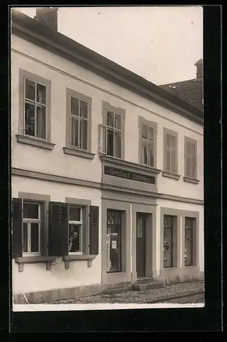 Foto-AK Bad Windsheim, Geschäft Bernhard Schirmer 1910