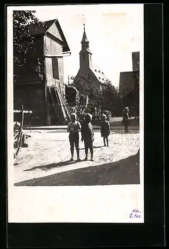 Foto-AK Nastätten, Katholische Kirche, Hans Kraz, 22. Sept. 1927