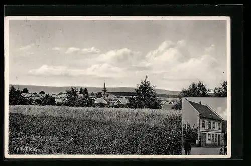 AK Feil /Pfalz, Ortspanorama, Geschäftshaus Heinrich Hottmenter