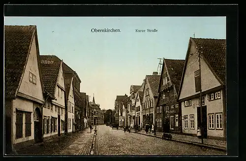 AK Obernkirchen, Blick in die Kurze Strasse