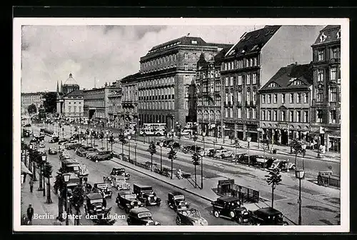 AK Berlin, Unter den Linden, Strassenpartie