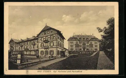 AK Bad Steben, Kurhotel und Parkschloss