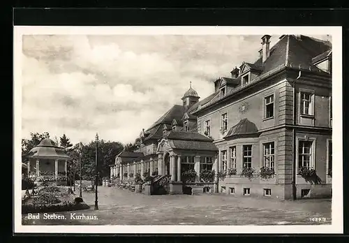 AK Bad Steben, Kurhaus mit Konzertpavillon