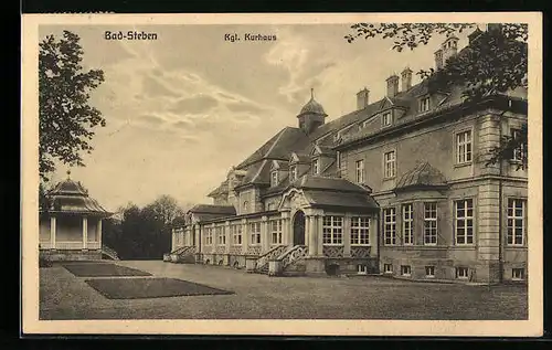 AK Bad Steben, Königliches Kurhaus mit Pavillon