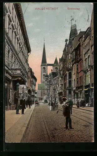 AK Halberstadt, Partie im Breiteweg