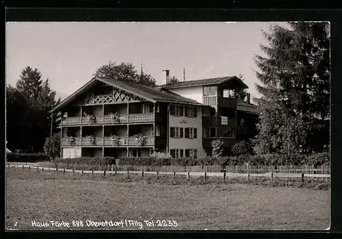 AK Oberstdorf /Allg., Pension Haus Färbe