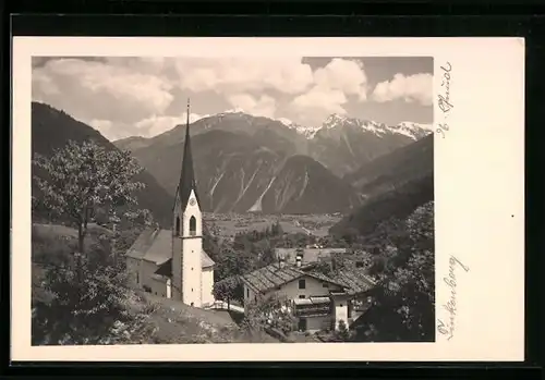 AK Finkenberg /Zillertal, Ortspartie mit Kirche