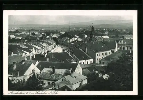 AK Amstetten, Teilansicht mit Strassenpartie