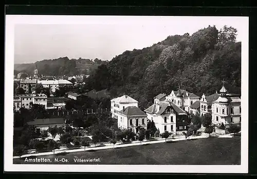 AK Amstetten /N.-Oe., Villenviertel