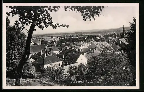 AK Amstetten /N.-D., Teilansicht mit Bäumen