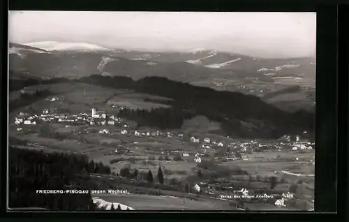 AK Friedberg-Pinggau, Ortsansicht gegen Wechsel