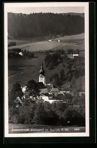 AK Altenmarkt /Ispertal, Ortspartie mit Kirche