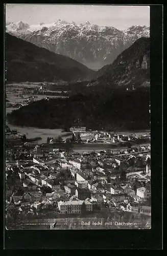 AK Bad Ischl, Totalansicht mit Dachstein