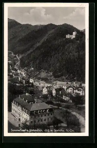 AK Gutenstein, Ortsansicht aus der Vogelschau