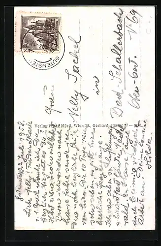 AK Gutenstein, Ortsansicht aus der Vogelschau