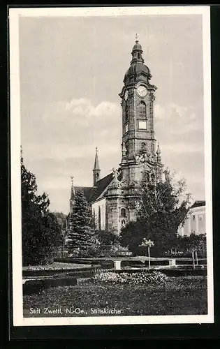 AK Zwettl, Ortspartie der Stiftskirche