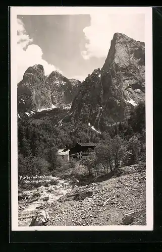 AK Hinterbärenbad, Ortspartie im Kaisergebirge