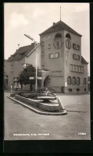 AK Wieselburg, Ortspartie mit Rathaus