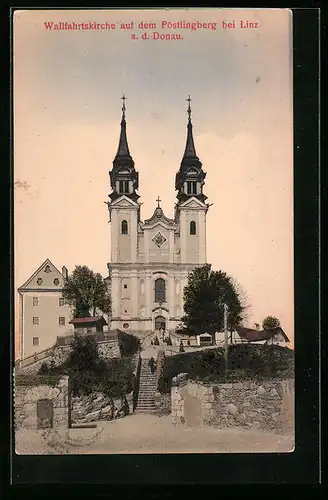 AK Pöstlingberg b. Linz, Wallfahrtskirche