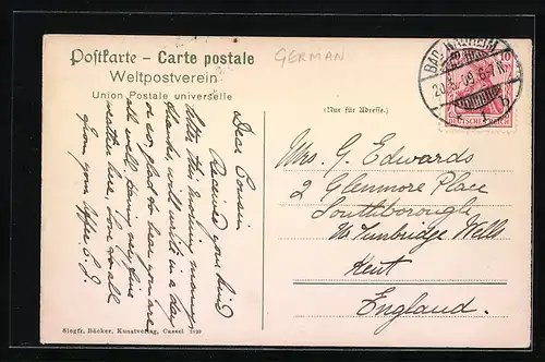 AK Vier junge Frauen, hessische Trachten