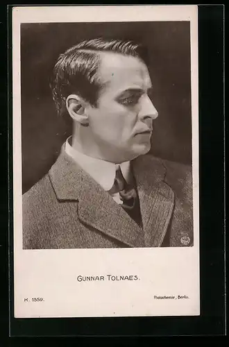 AK Schauspieler Gunnar Tolnaes im Profil