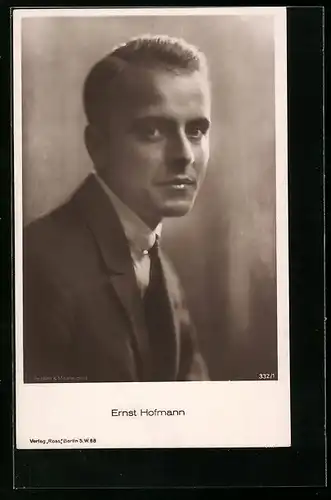 AK Schauspieler Ernst Hofmann im Portrait