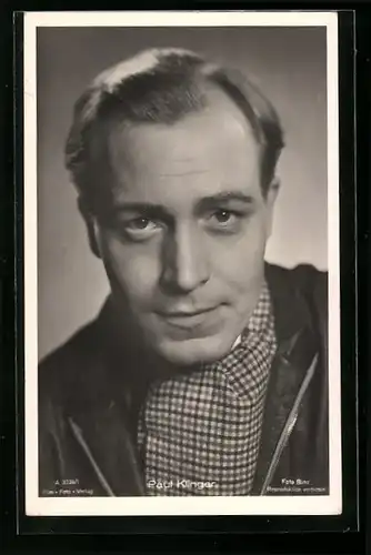 AK Schauspieler Paul Klinger im Portrait