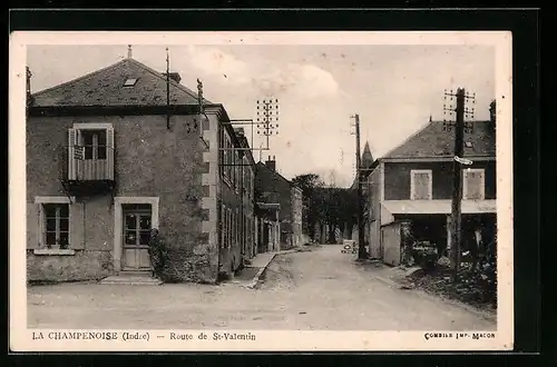 AK La Champenoise, Route de St-Valentin