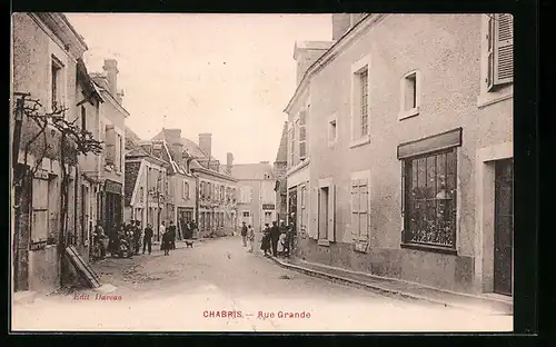 AK Chabris, Rue grande, Strassenpartie